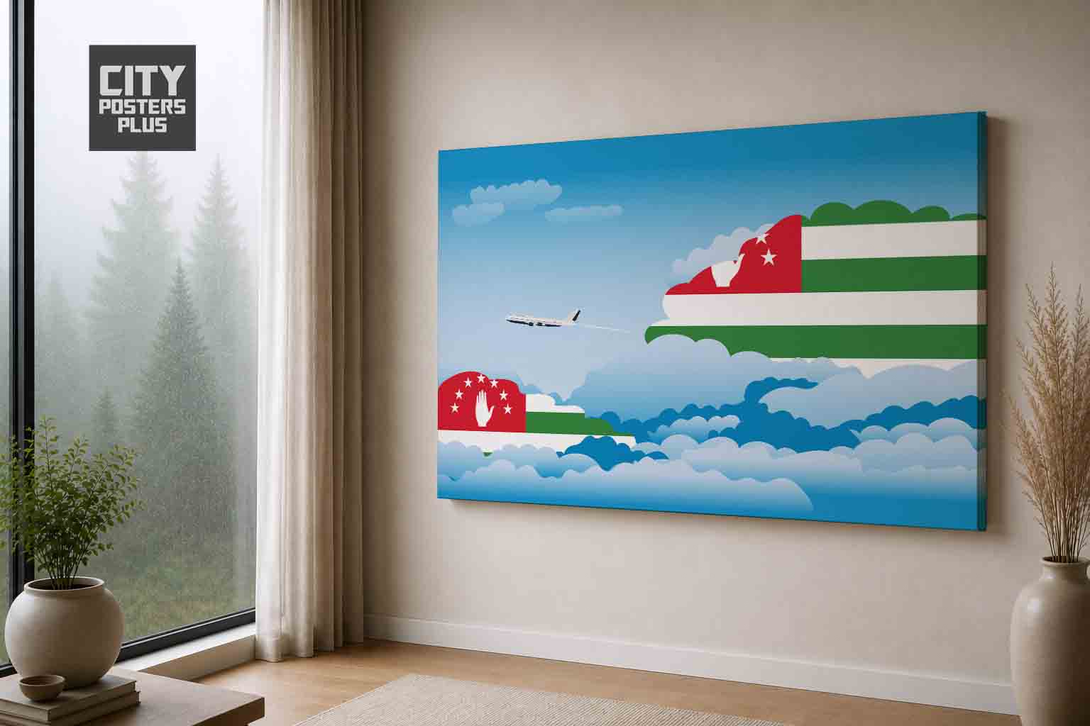 Abkhazia Day Clouds Canvas Wrapped | Country & City Wall Art