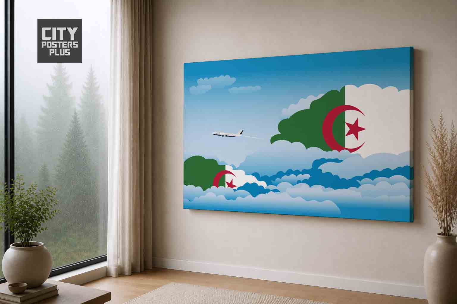 Algeria Day Clouds Canvas Wrapped | Country & City Wall Art