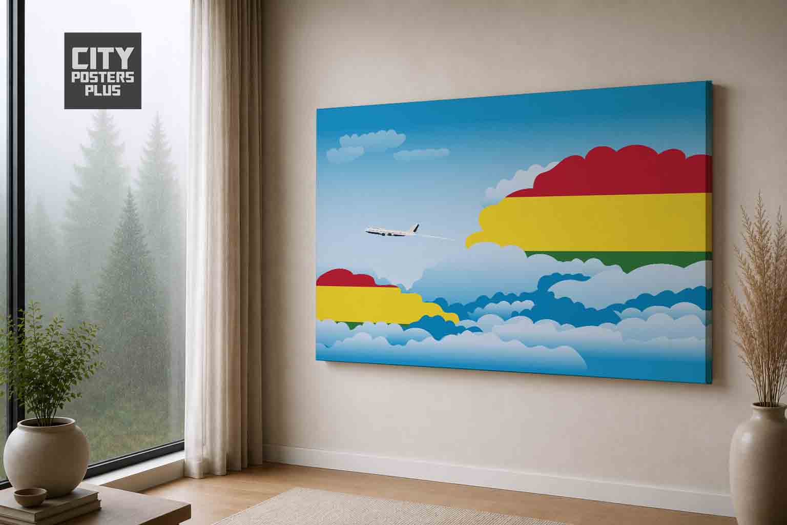 Bolivia Day Clouds Canvas Wrapped | Country & City Wall Art
