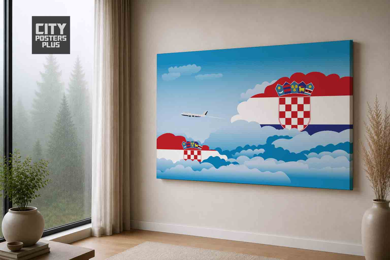 Croatia Day Clouds Canvas Wrapped | Country & City Wall Art