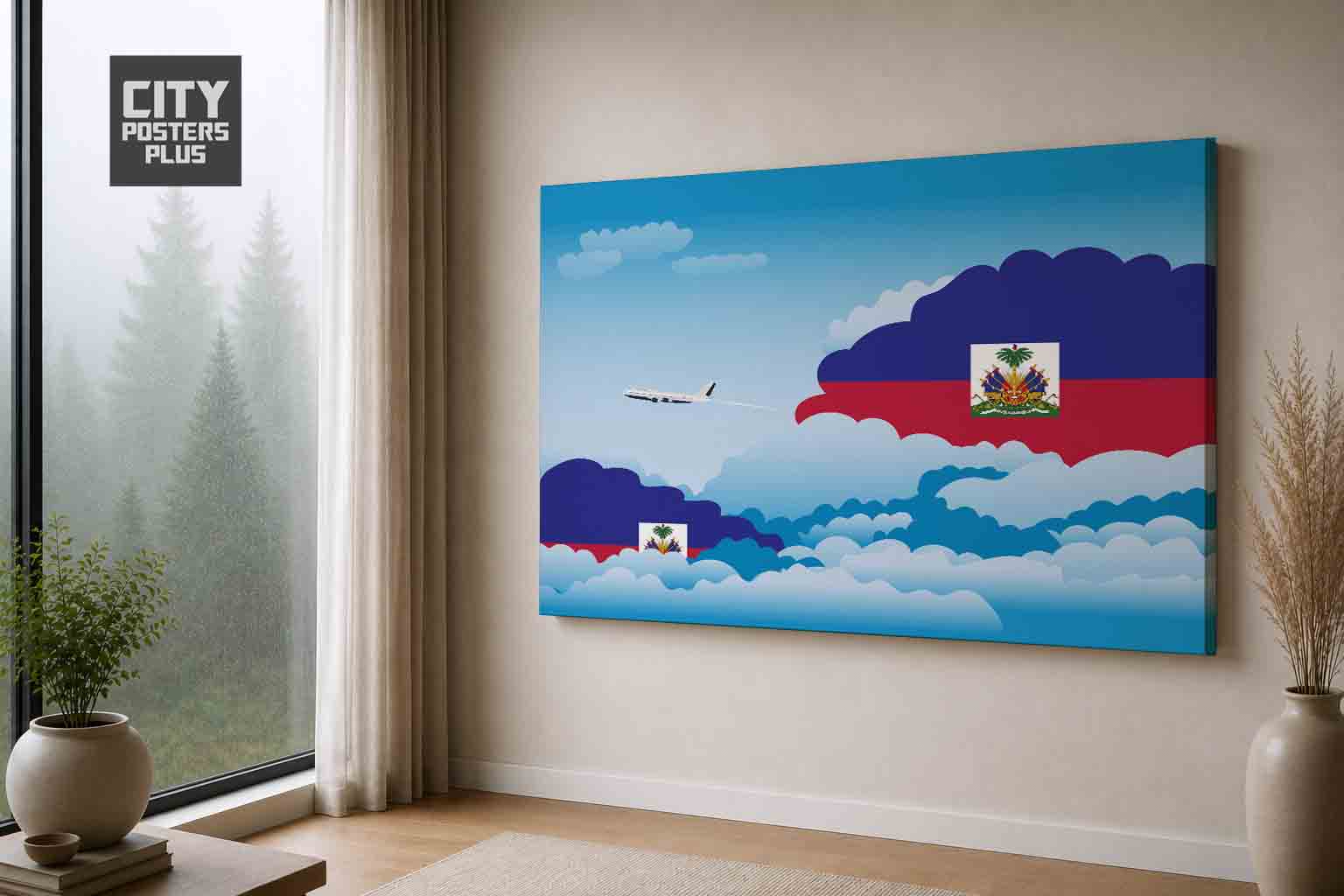 Haiti Day Clouds Canvas Wrapped | Country & City Wall Art