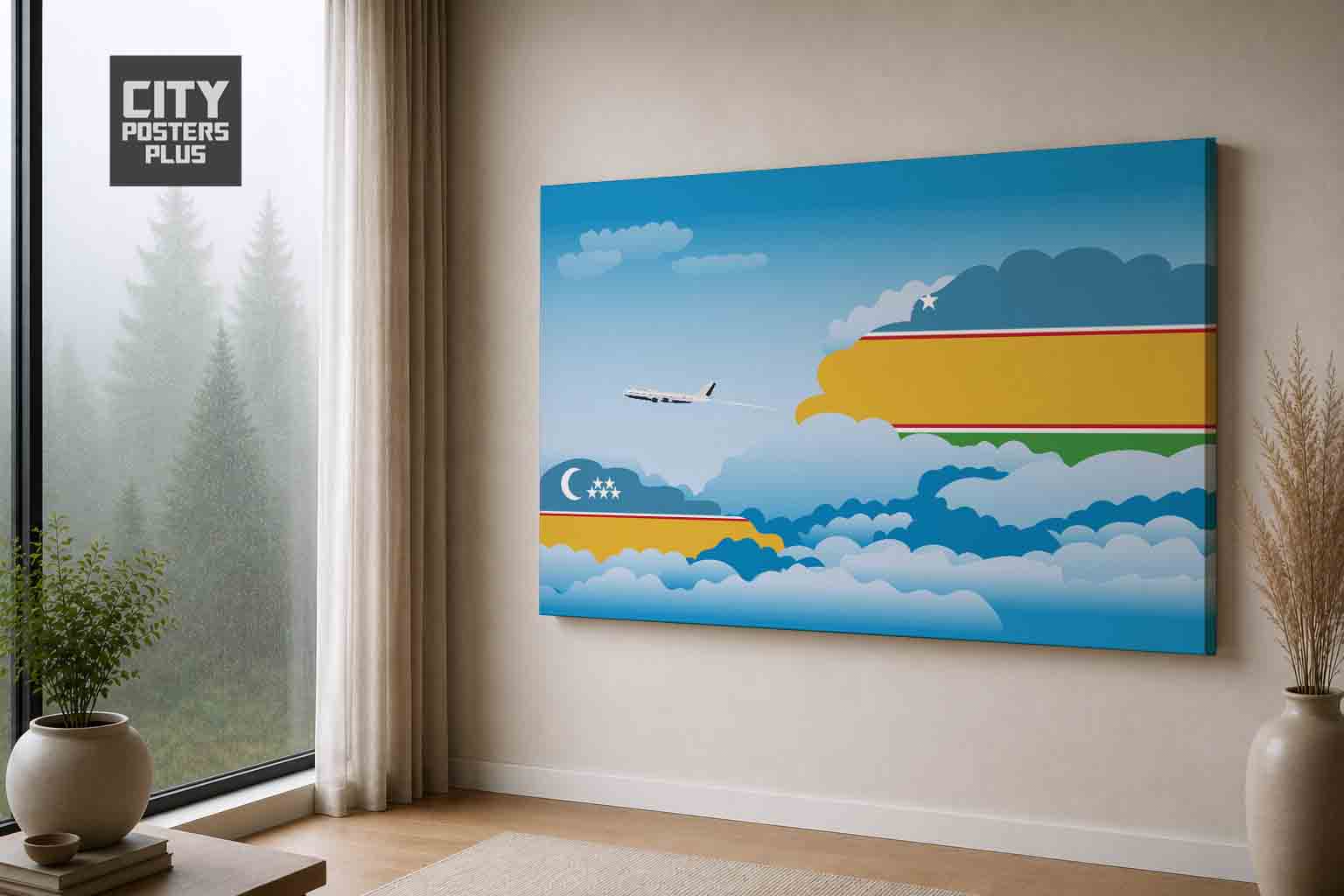 Karakalpakstan Day Clouds Canvas Wrapped | Country & City Wall Art