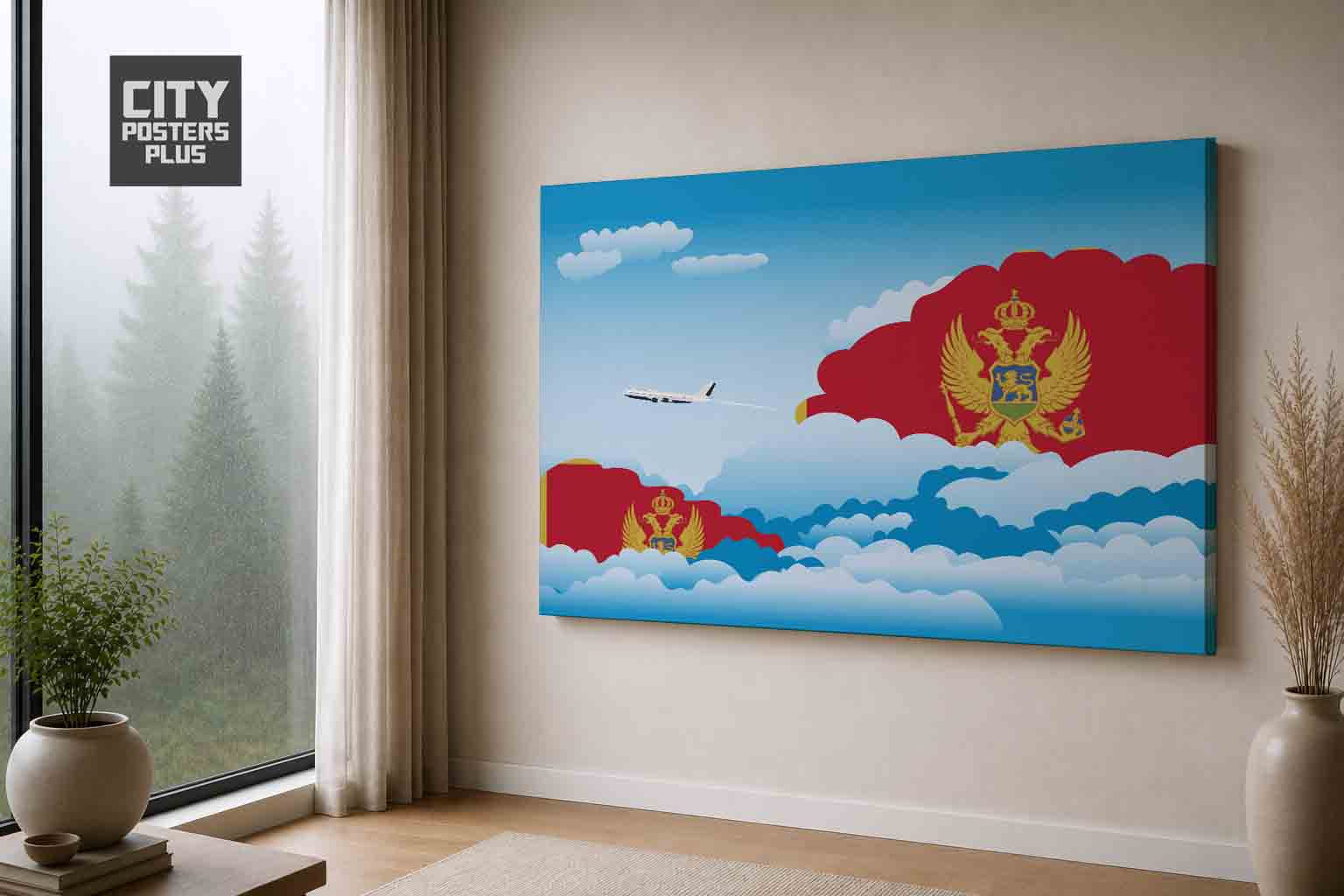 Montenegro Day Clouds Canvas Wrapped | Country & City Wall Art