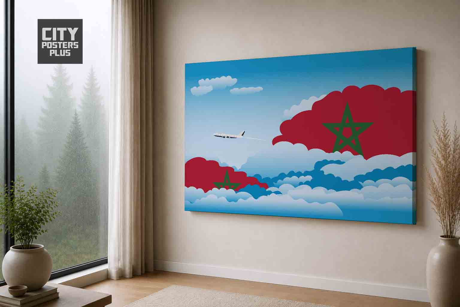 Morocco Day Clouds Canvas Wrapped | Country & City Wall Art