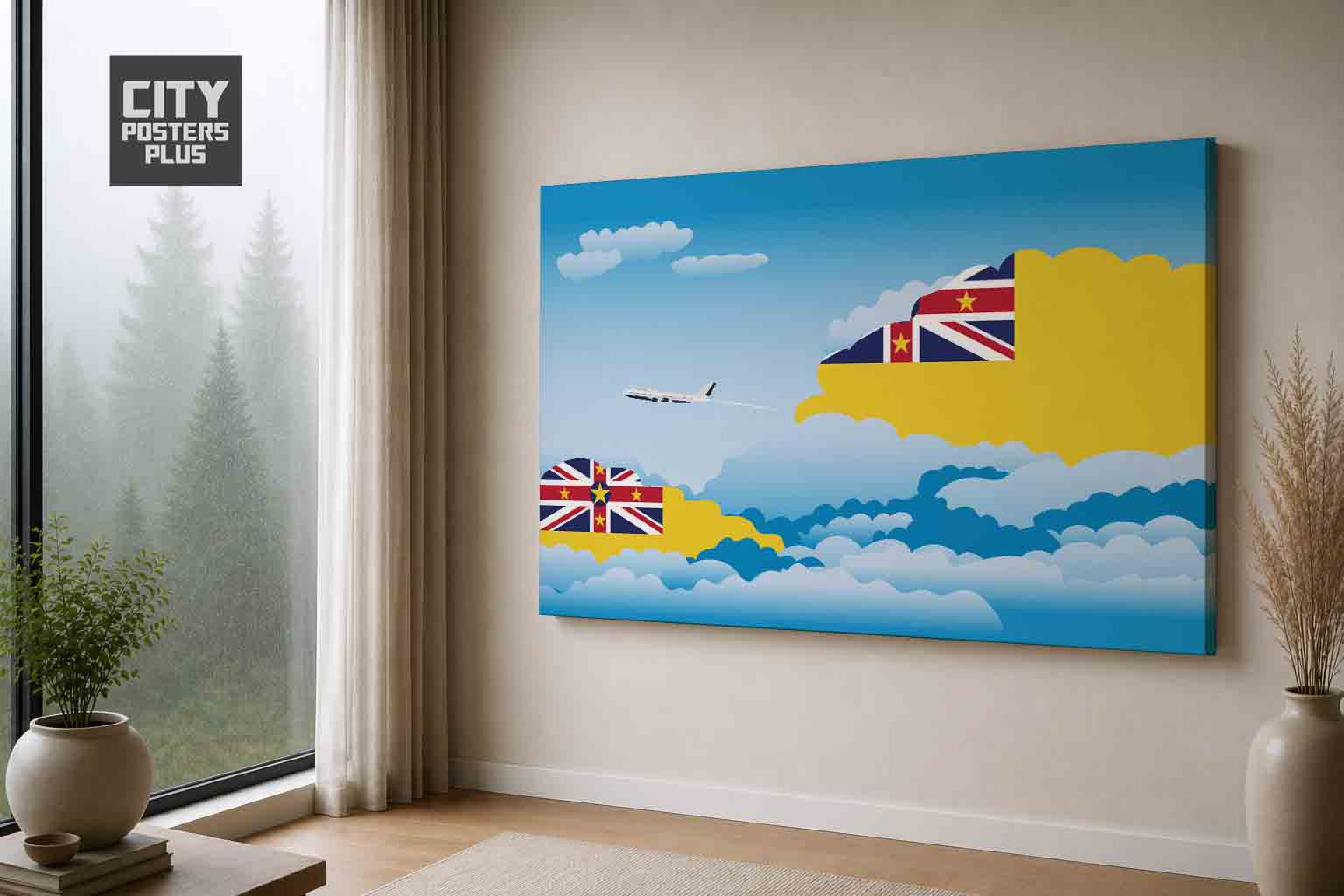 Niue Day Clouds Canvas Wrapped | Country & City Wall Art