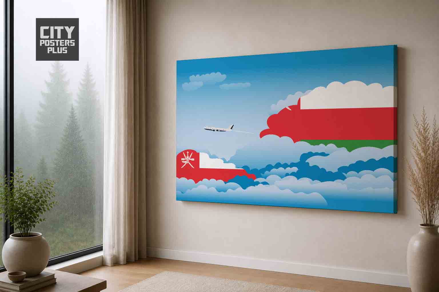 Oman Day Clouds Canvas Wrapped | Country & City Wall Art