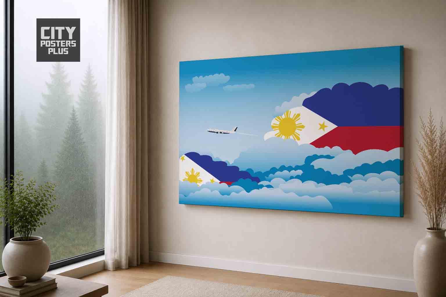 Philippines Day Clouds Canvas Wrapped | Country & City Wall Art