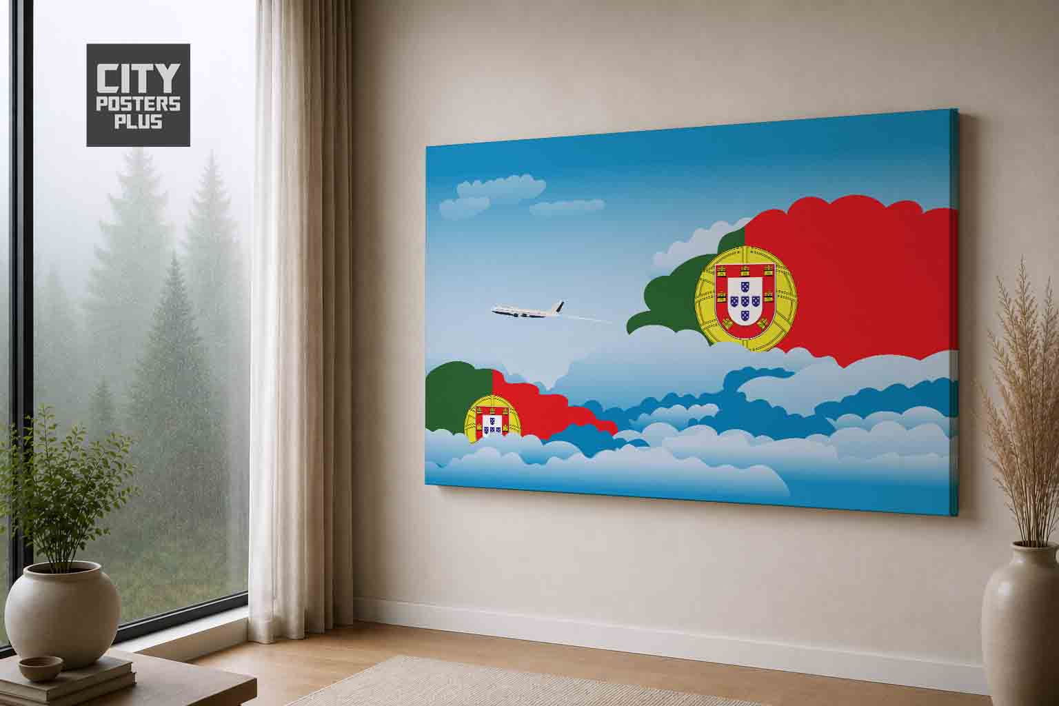 Portugal Day Clouds Canvas Wrapped | Country & City Wall Art