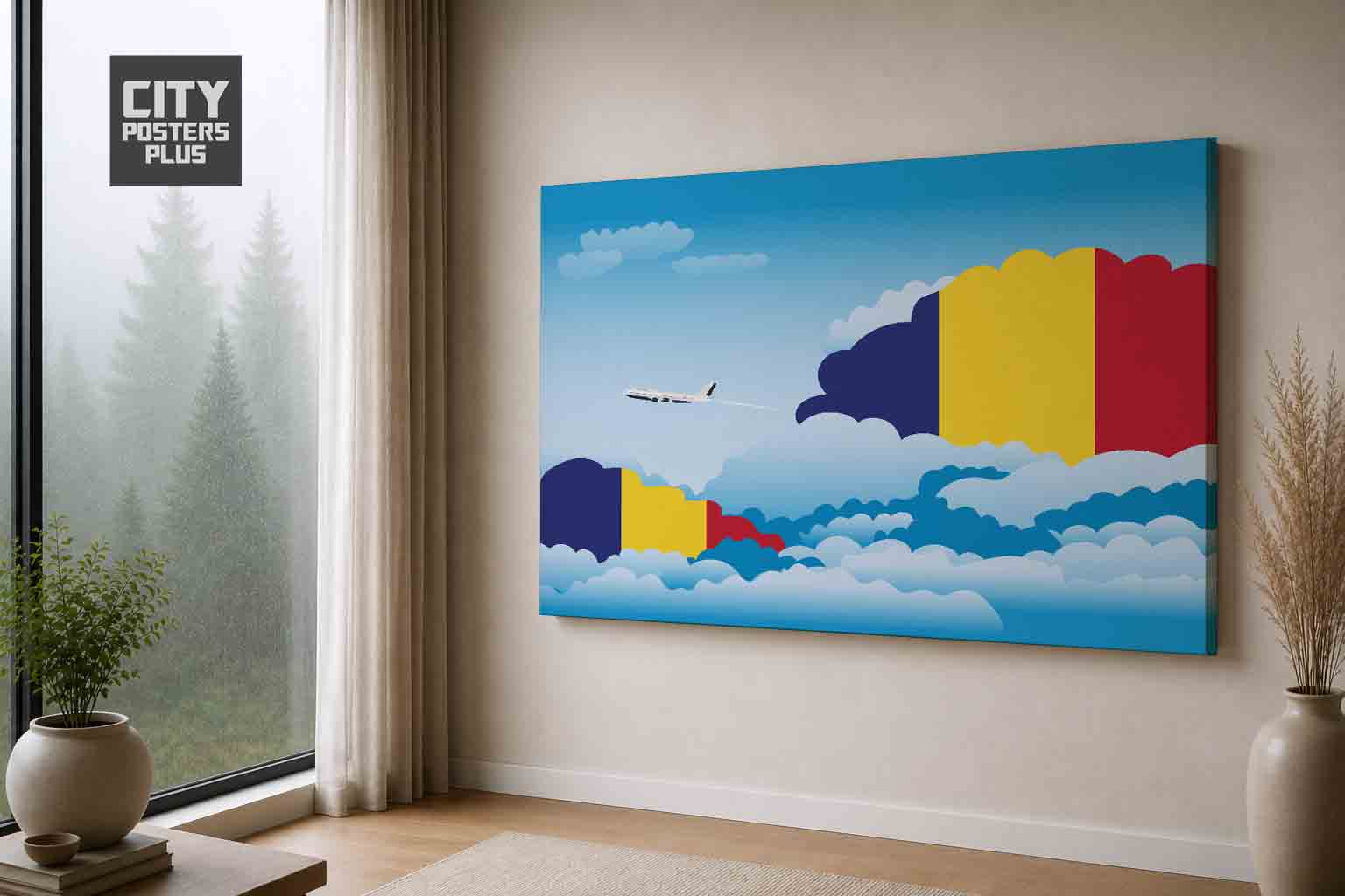 Romania Day Clouds Canvas Wrapped | Country & City Wall Art