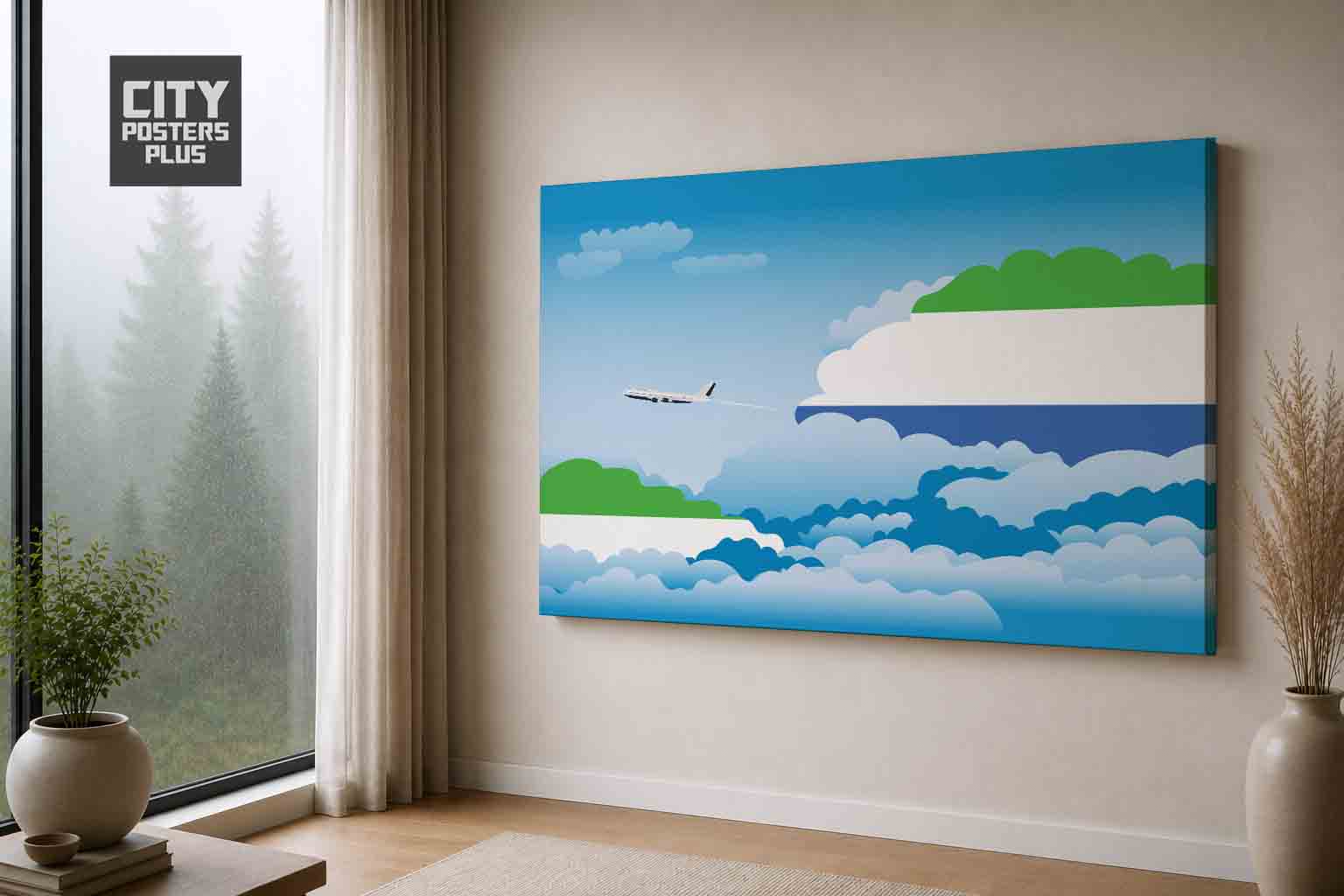 Sierra Leone Day Clouds Canvas Wrapped | Country & City Wall Art