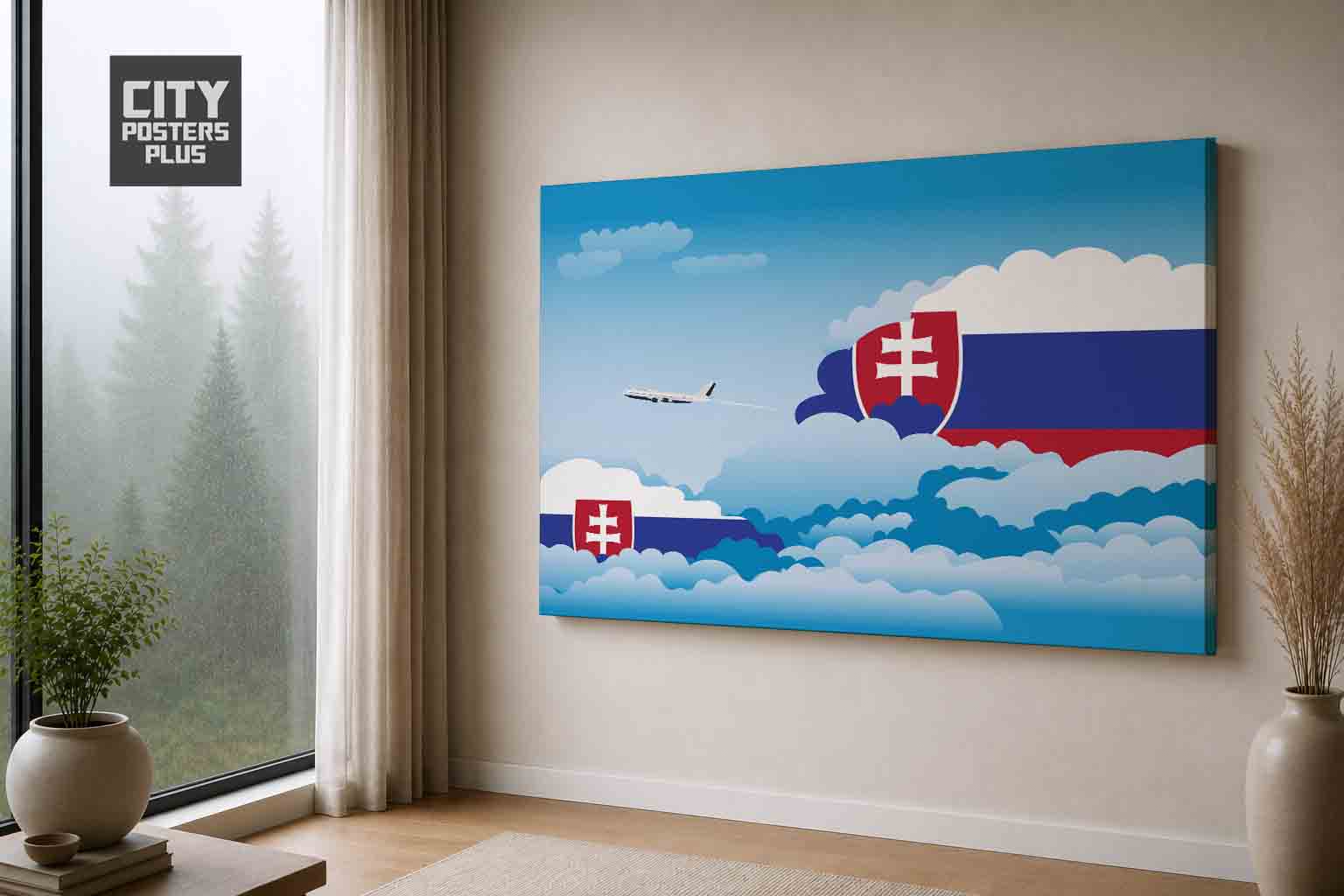 Slovakia Day Clouds Canvas Wrapped | Country & City Wall Art