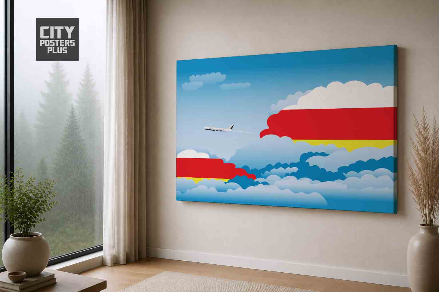 South Africa Day Clouds Canvas Wrapped | Country & City Wall Art