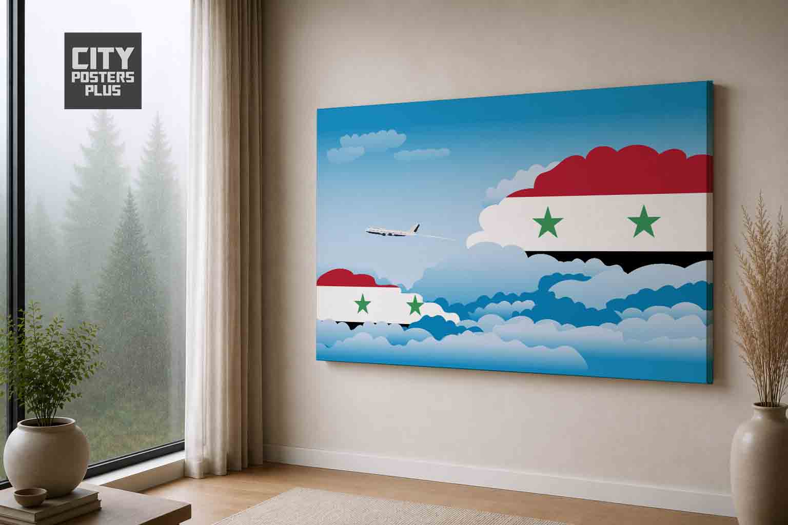 Syria Day Clouds Canvas Wrapped | Country & City Wall Art