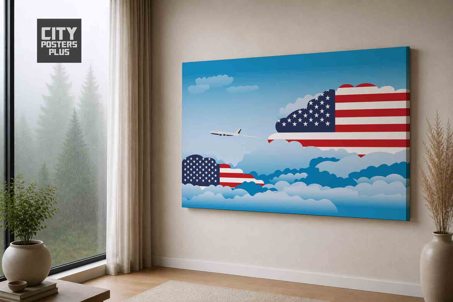 United Arab Emirates Day Clouds Canvas Wrapped | Country & City Wall Art
