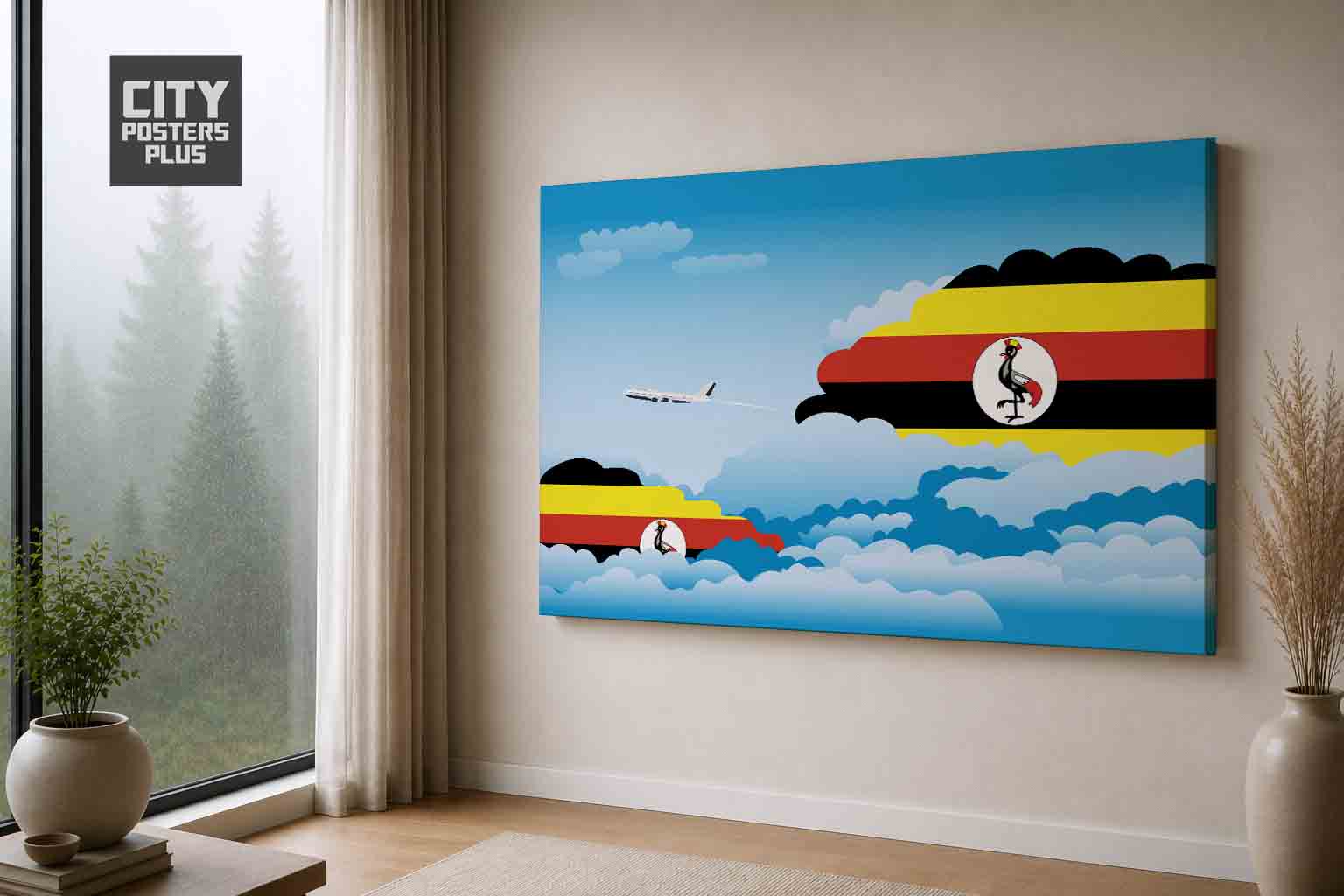 Uganda Day Clouds Canvas Wrapped | Country & City Wall Art