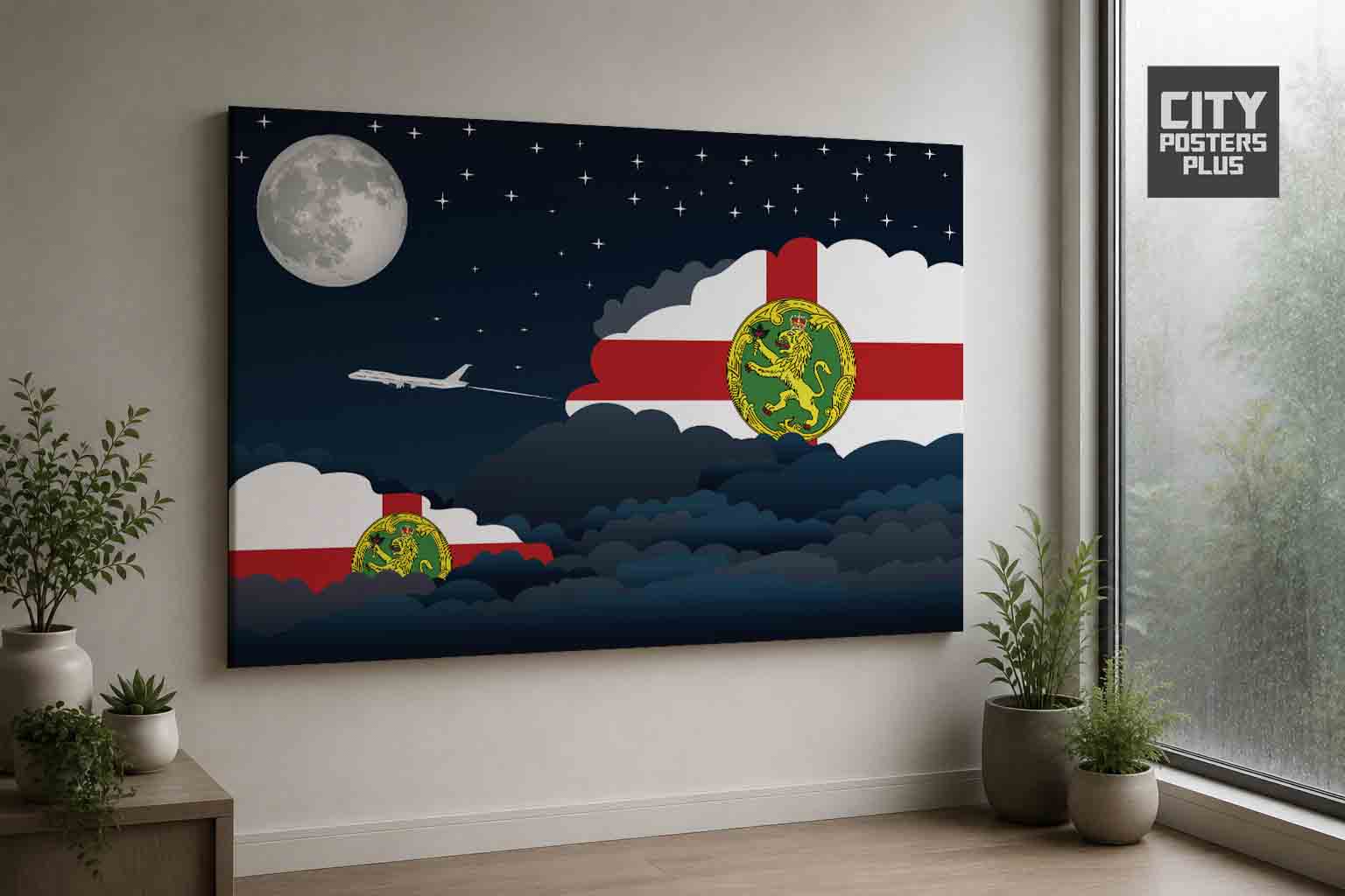 Alderney Night Clouds Canvas Wrapped | Country & City Wall Art