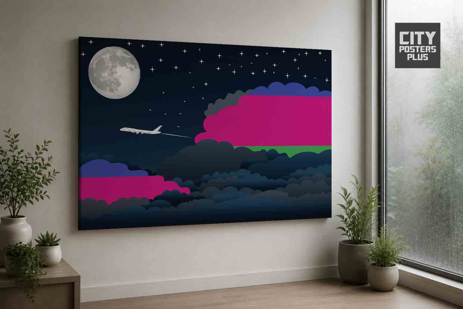Kuban Peoples Republic Night Clouds Canvas Wrapped | Country & City Wall Art