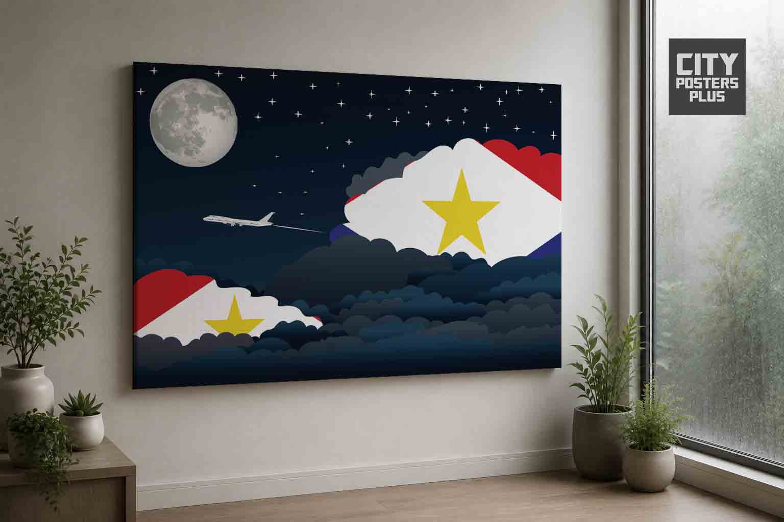 Saba Night Clouds Canvas Wrapped | Country & City Wall Art