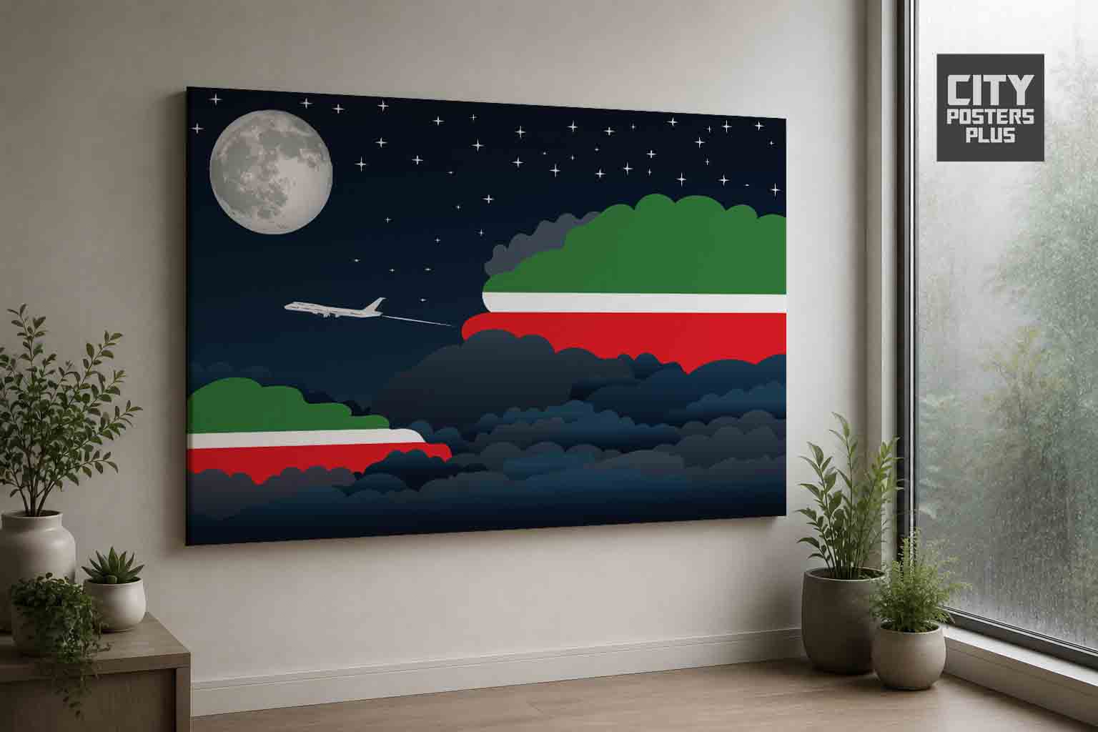 Tatarstan Night Clouds Canvas Wrapped | Country & City Wall Art