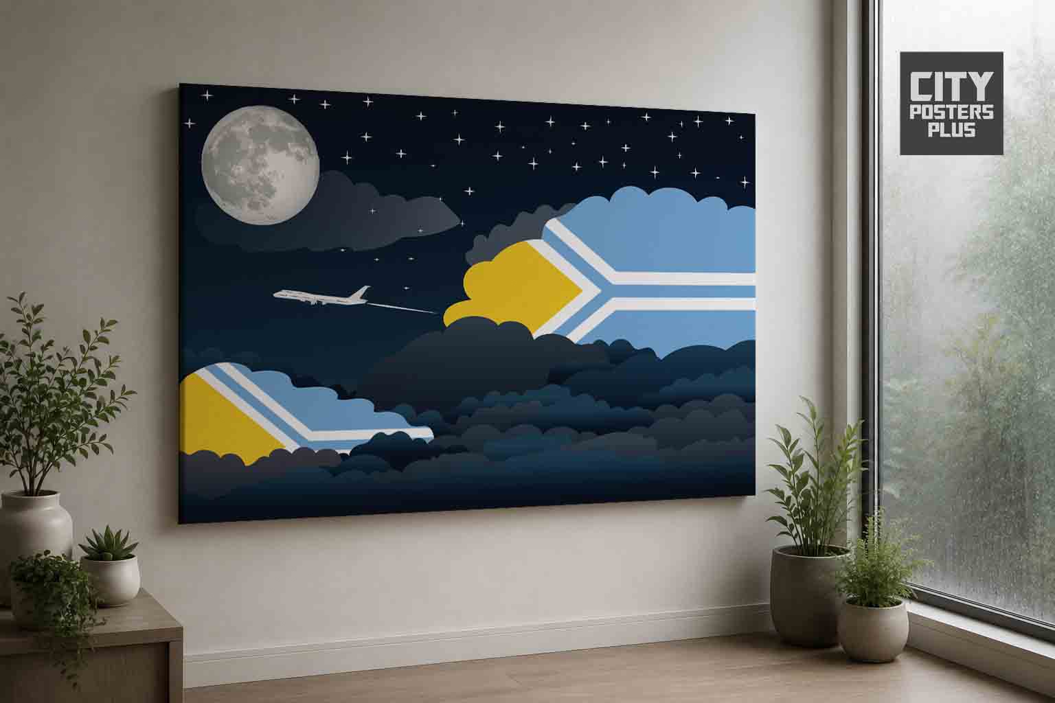 Tuva Night Clouds Canvas Wrapped | Country & City Wall Art