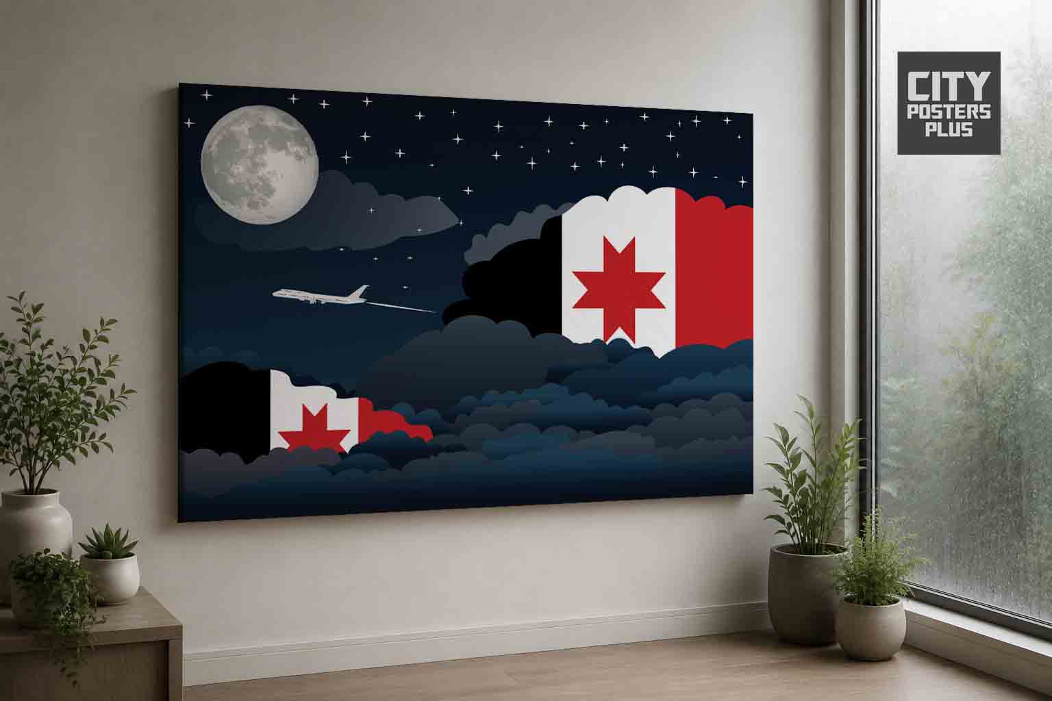 Udmurtia Night Clouds Canvas Wrapped | Country & City Wall Art