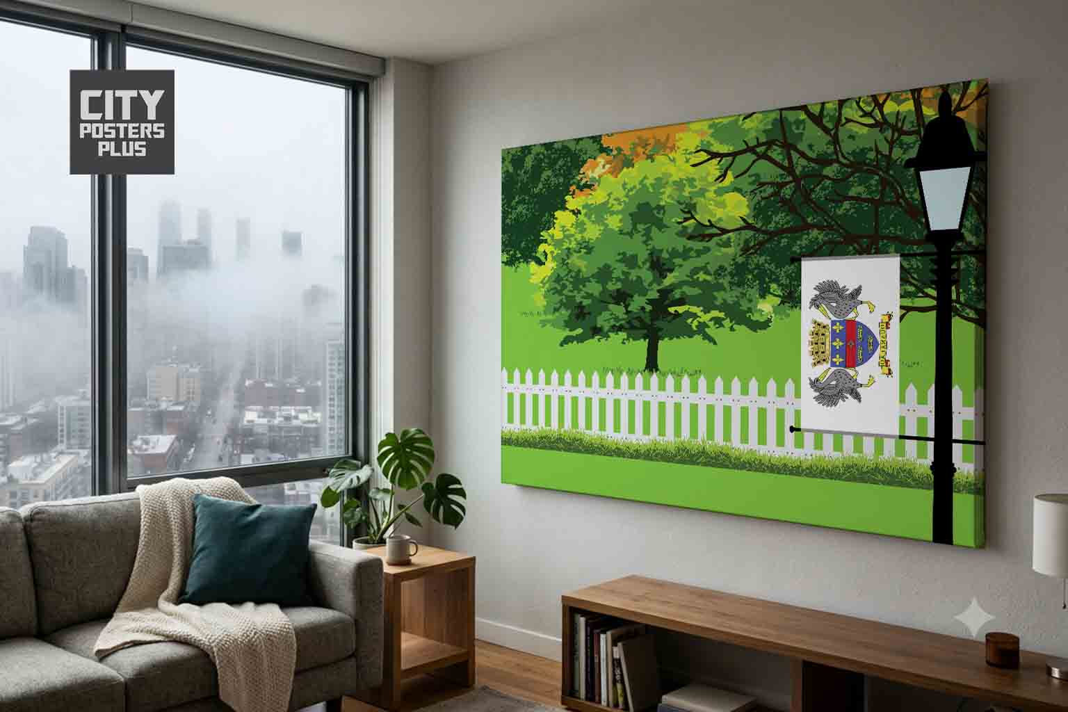 Saint Barthelemy Home Town Trees Landscape Canvas Wrapped Wall Art
