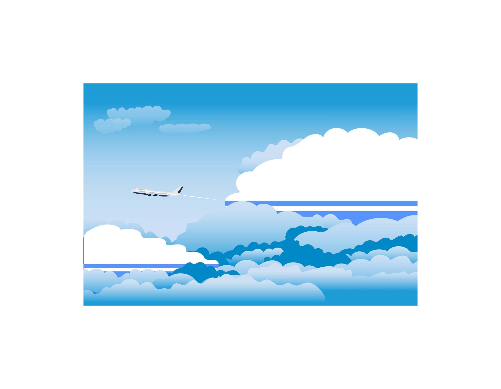 Altai Republic Day Clouds Canvas Print Framed