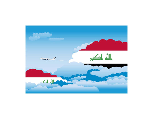 Iraq Day Clouds Canvas Print Framed